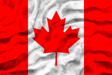 National Flag of Canada. Background  with flag  of Canada