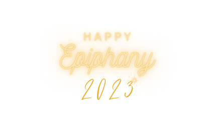 Epiphany light with 2023