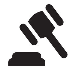 Auction, hammer, judge icon