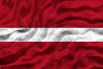 National Flag of Latvia. Background  with flag  of Latvia