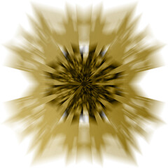 Abstract transparent golden burst texture design element.
