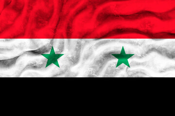 National flag of Syria.  Background  with flag of Syria.