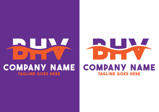 Letter BHV logo design vector template, BHV logo