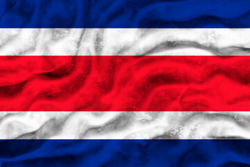 National flag of Сosta-rica. Background  with flag of Сosta-rica.