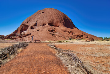 Australian Outback trees and red rocks, Northern Territory