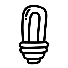 Light bulb outline icon.