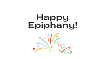 premium happy Epiphany wish transparent background