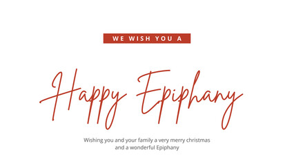 simple happy Epiphany wish 2023 transparent background