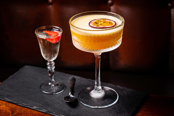 tasty cocktail in the bar