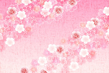 梅　和柄　春　背景