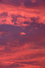 Sunset Cloudscape Background Natural Pattern