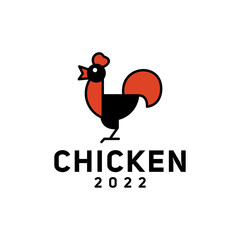 chicken logo vector design template