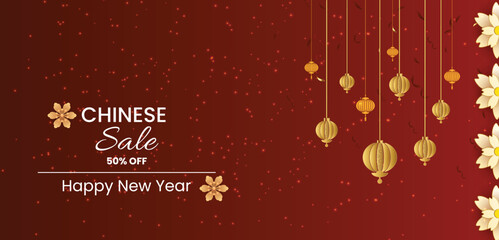 Flat celebration festive happy chinese new year 08