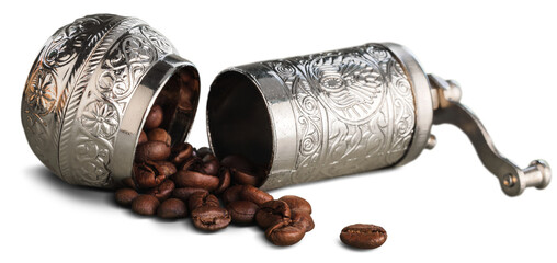 Old metal arabic coffee grinder