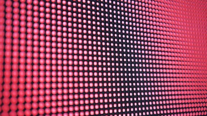 LED screen in operation outside.