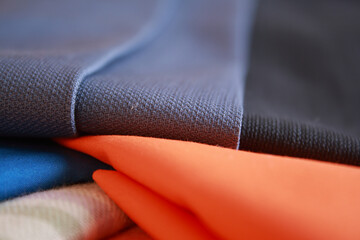 Men's suiting fabric with shallow Depth of Field