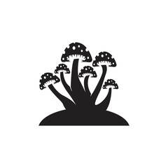 mushroom icon illustration isolated vector sign symbol