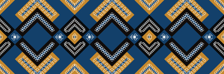 Ethnic design drawing the Philippines. traditional pattern design It is a pattern created by combining geometric shapes. Design for print. Using in the fashion industry.