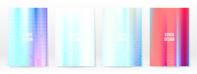Holographic Poster Set Iridescent Technology Cover