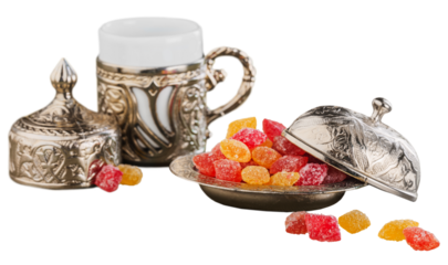 Traditional Turkish or arabian Ramadan Sweet Sugar Candy