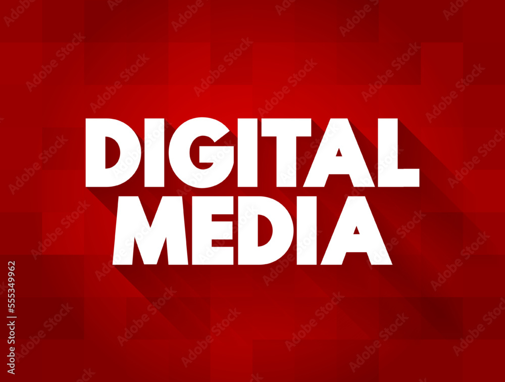 Aufkleber digital media - any communication media that operate in conjunction with various encoded machine-rea