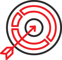 Target Board Vector Icon
