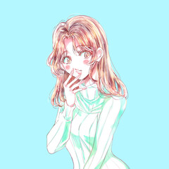 小悪魔風の女性　冬