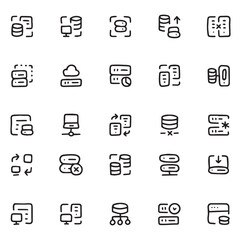 vector illustration, e-commerce icon set, business icon set, web icon pack, media icon set, line icon