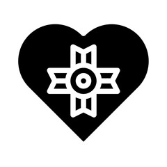 heart icon glyph style