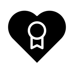heart icon glyph style