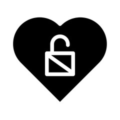 heart icon glyph style