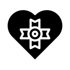 heart icon glyph style