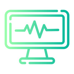 cardiogram gradient icon