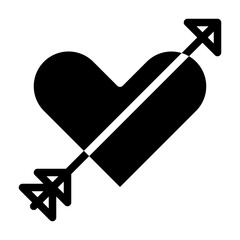 love icon glyph style