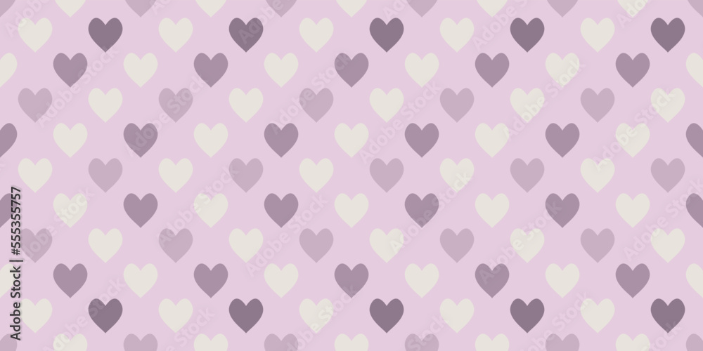 Poster pink background with valentine hearts. seamless pattern for print and decor. suitable for textiles a
