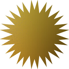 Abstract transparent blank golden texture shape design element.