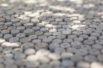 decor of wine corks