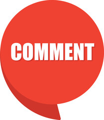 Comment comic speech bubble in pop art style. Comic speech. Dialog window. Yellow banner for sale.