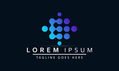 Network logo vector illustration on background.