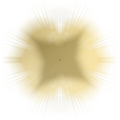 Obraz premium Abstract transparent golden burst texture design element.