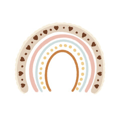 Organic Rainbow. Cute Rainbow Illustration.