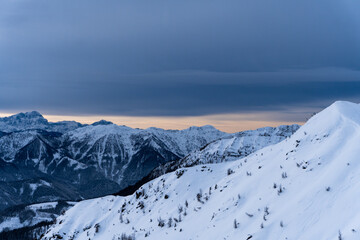 Naklejka premium snow covered mountains