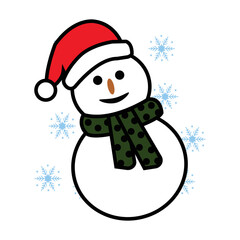 Snowman, Christmas, Vector Art graphics
