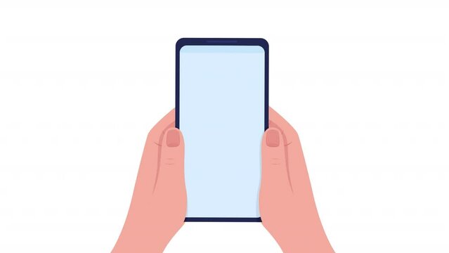 Animated use translation app object. Online service. Multilanguage software. Flat object on white background with alpha channel transparency. Colorful cartoon style HD video footage for animation