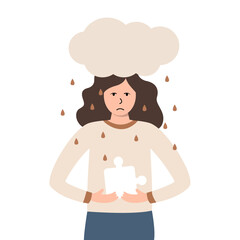 Female Character Depression, Stress. Something seems to be missing inside