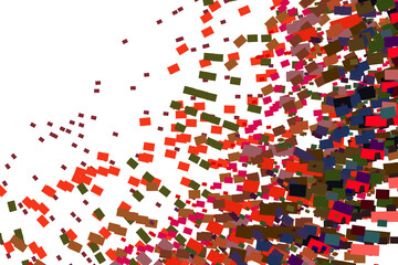 Confetti festive background. Colorful retro tones illustration