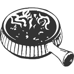 Hot Soup Vintage Illustration Vector