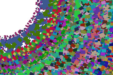 Confetti festive background. Colorful retro tones illustration