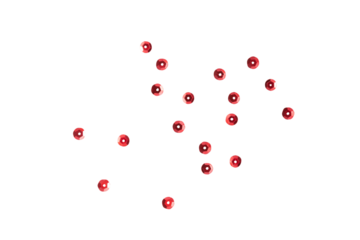 Red dots confetti, Red sparkle decoration cutout, Png file.