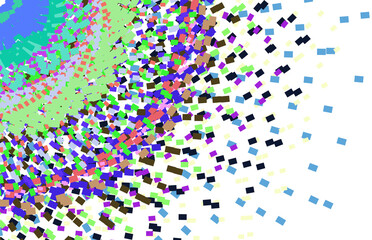 Confetti festive background. Colorful retro tones illustration